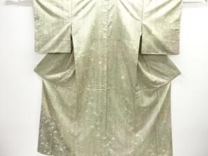 村松祥三作　鱗模様手織り紬付け下げ着物